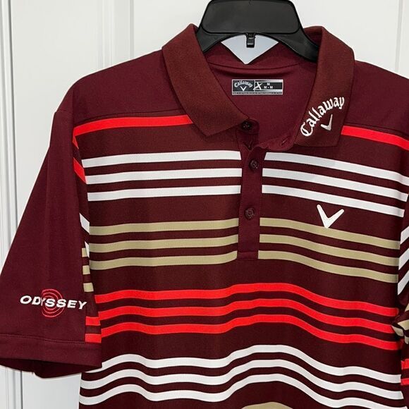 Callaway Odyssey Tour Issue Collar Golf Polo Shirt VA Virginia Tech Hokies Color - Picture 1 of 5